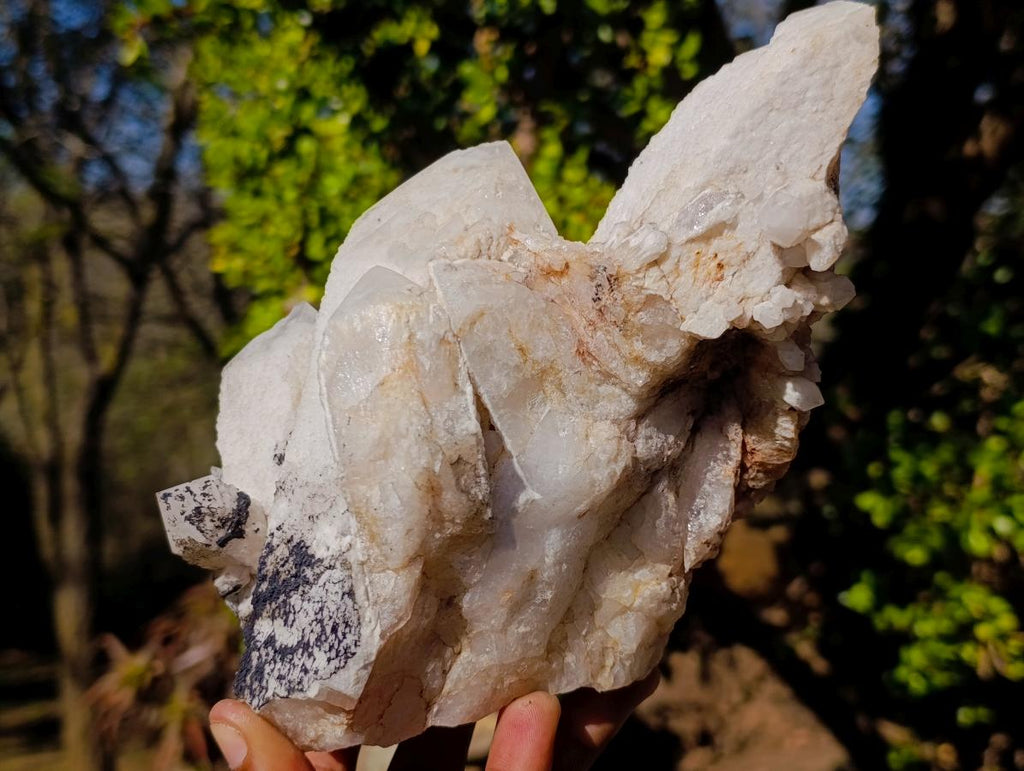 Natural Large Cascading "Anananas" Candle Quartz Clusters x 2 From Antsirabe, Madagascar - Toprock Gemstones and Minerals 