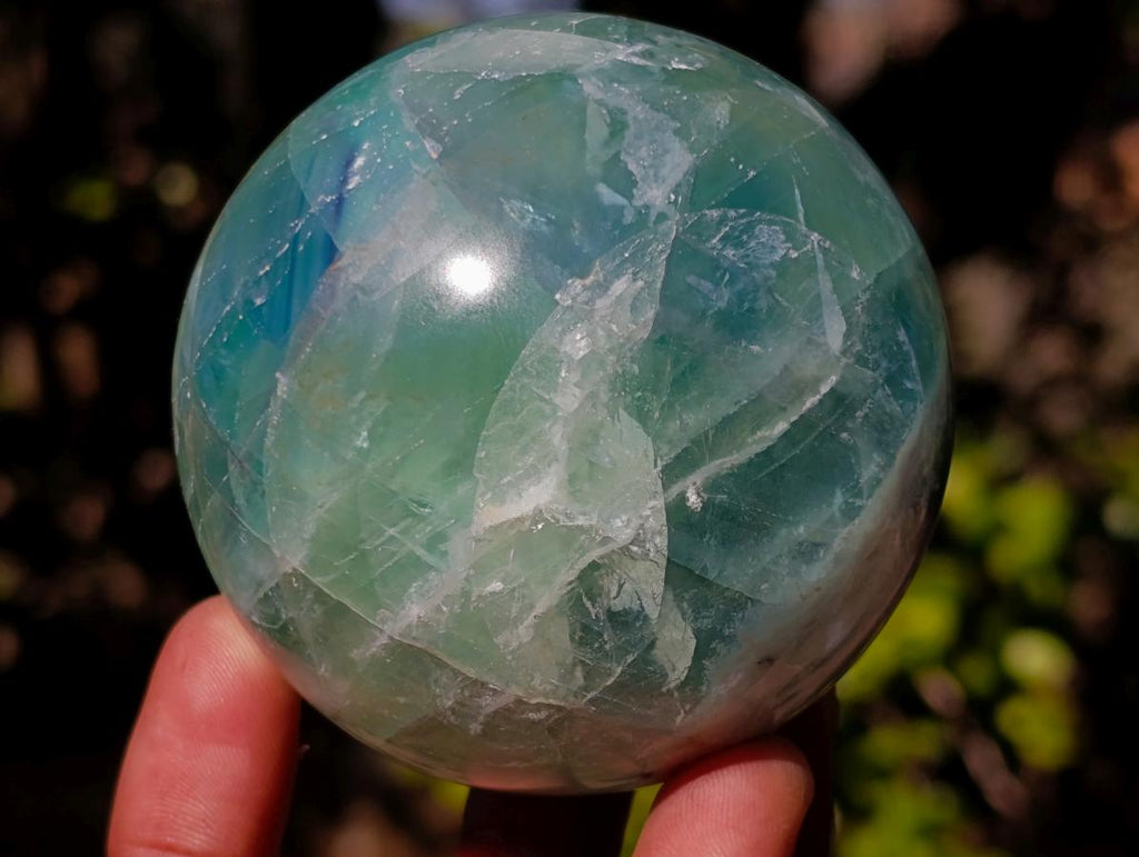 Polished Watermelon Fluorite Spheres x 4 From Uis, Namibia - Toprock Gemstones and Minerals 