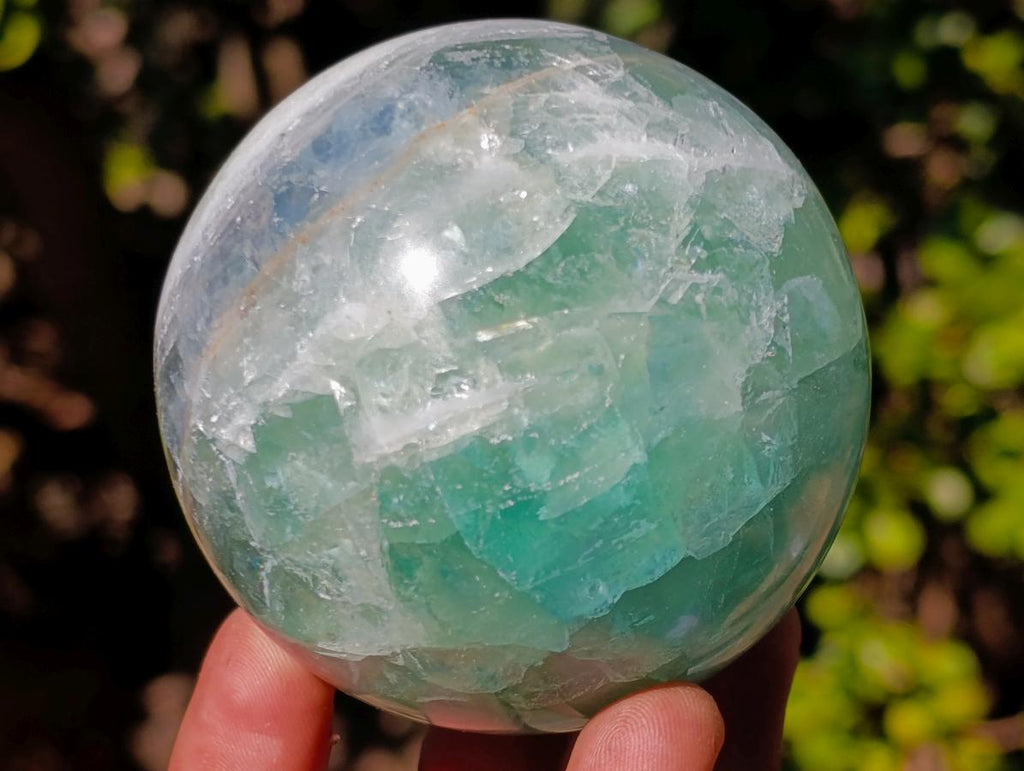 Polished Watermelon Fluorite Spheres x 4 From Uis, Namibia - Toprock Gemstones and Minerals 