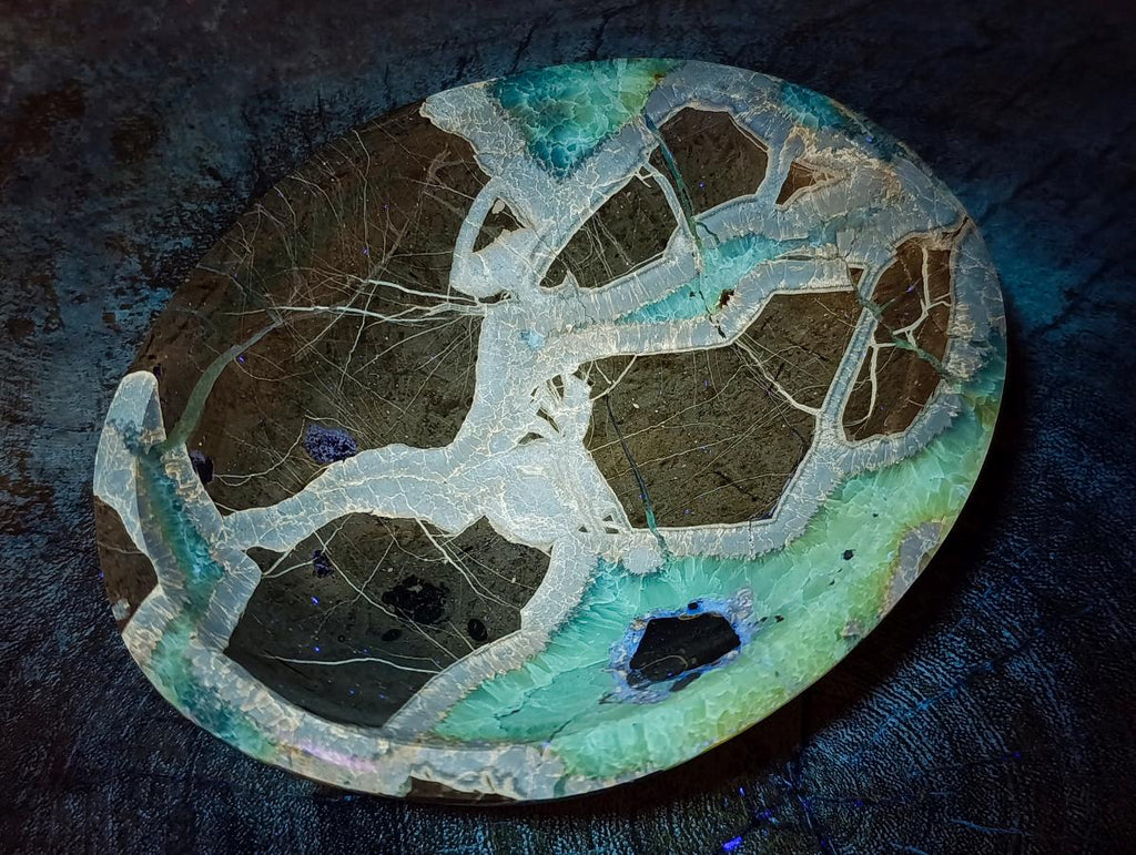 Polished Septerye Bowls x 2 From Mahajanga, Madagascar