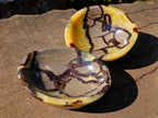 Polished Septerye Bowls x 2 From Mahajanga, Madagascar - Toprock Gemstones and Minerals 