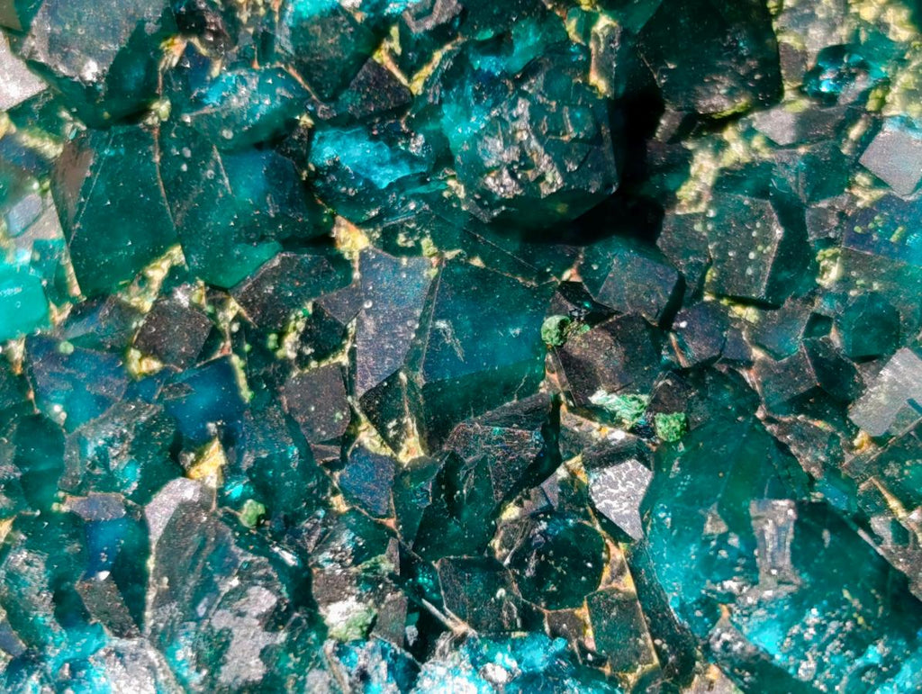 Natural Cabinet Size Dioptase on Red Dolomite Specimen x 1 From Mashamba East Mine, Congo - Toprock Gemstones and Minerals 