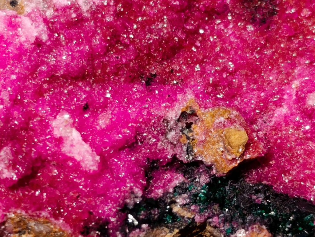 Natural Salrose Cobaltoan Dolomite Specimens with Chrysocolla and Heterogenite x 6 From Kakanda, Congo - Toprock Gemstones and Minerals 