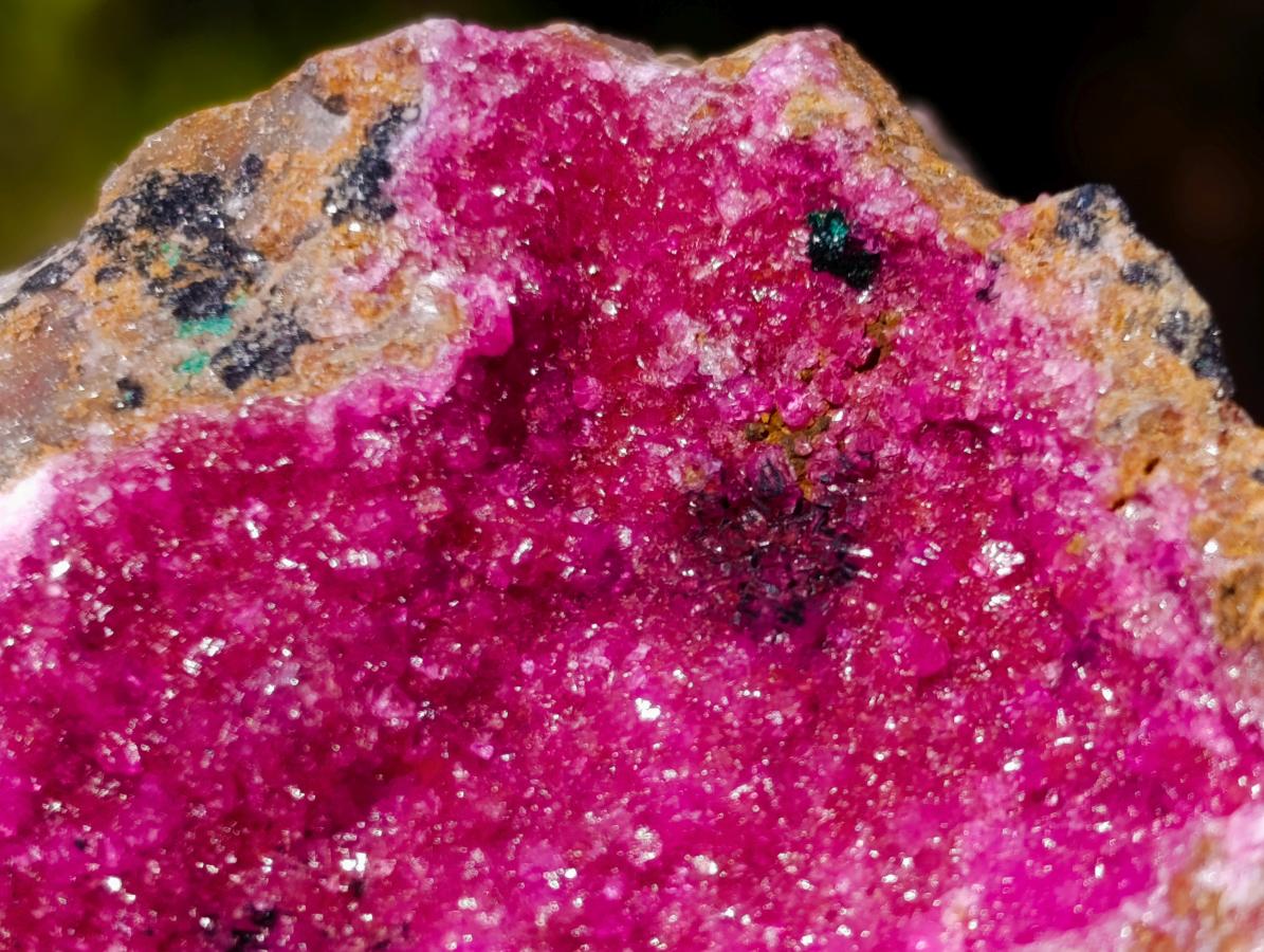 Natural Salrose Cobaltoan Dolomite Specimens with Chrysocolla and Heterogenite x 6 From Kakanda, Congo - Toprock Gemstones and Minerals 