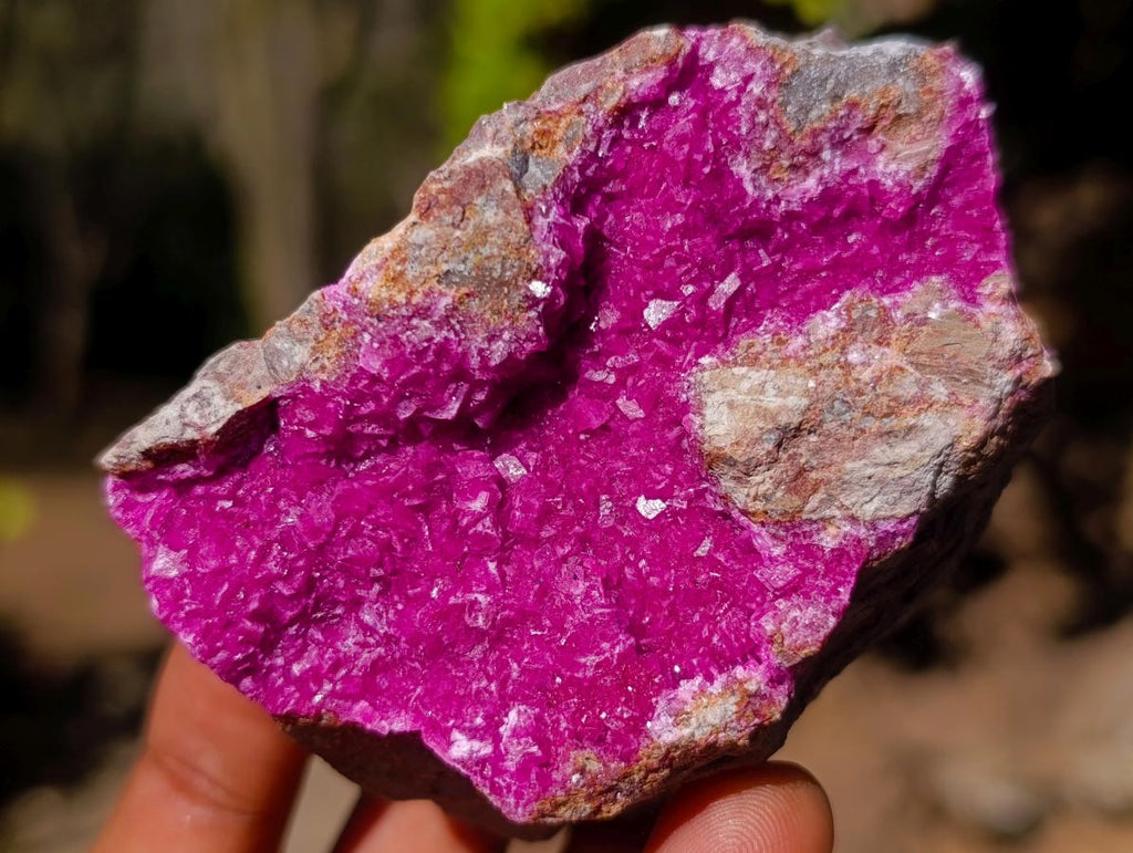 Natural Salrose Cobaltoan Dolomite Specimens with Chrysocolla and Heterogenite x 6 From Kakanda, Congo - Toprock Gemstones and Minerals 