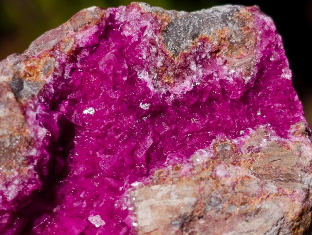 Natural Salrose Cobaltoan Dolomite Specimens with Chrysocolla and Heterogenite x 6 From Kakanda, Congo - Toprock Gemstones and Minerals 