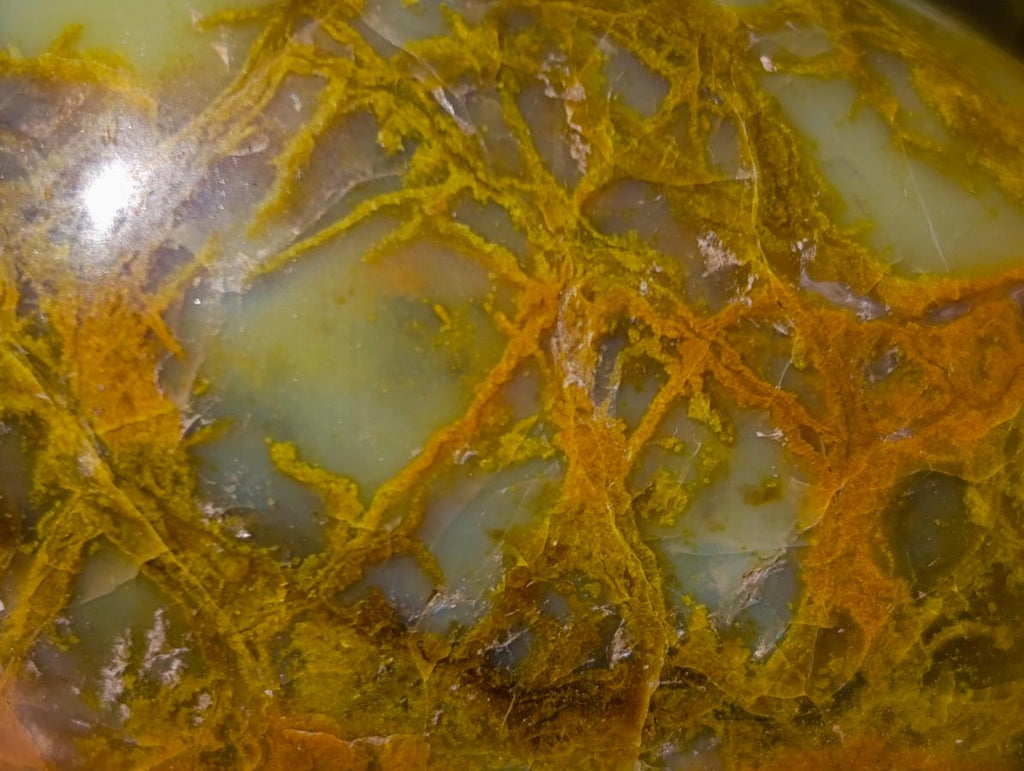 Polished Green Opal Palm Stones x 12 From Betroka, Madagascar - Toprock Gemstones and Minerals 