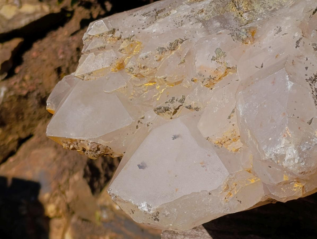 Natural XL Smokey Quartz Double Terminated Crystal with Associated Minerals x 1 From Zomba Plateau, Malawi - Toprock Gemstones and Minerals 