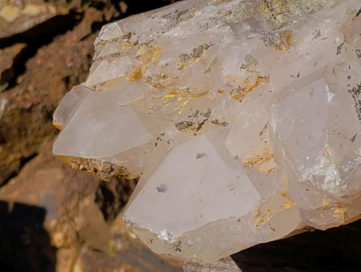 Natural XL Smokey Quartz Double Terminated Crystal with Associated Minerals x 1 From Zomba Plateau, Malawi - Toprock Gemstones and Minerals 