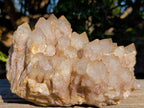 Natural Large Cascading White Phantom Smokey Luena Quartz Cluster x 1 From Luena, Congo - Toprock Gemstones and Minerals 