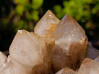 Natural Large Cascading White Phantom Smokey Luena Quartz Cluster x 1 From Luena, Congo - Toprock Gemstones and Minerals 