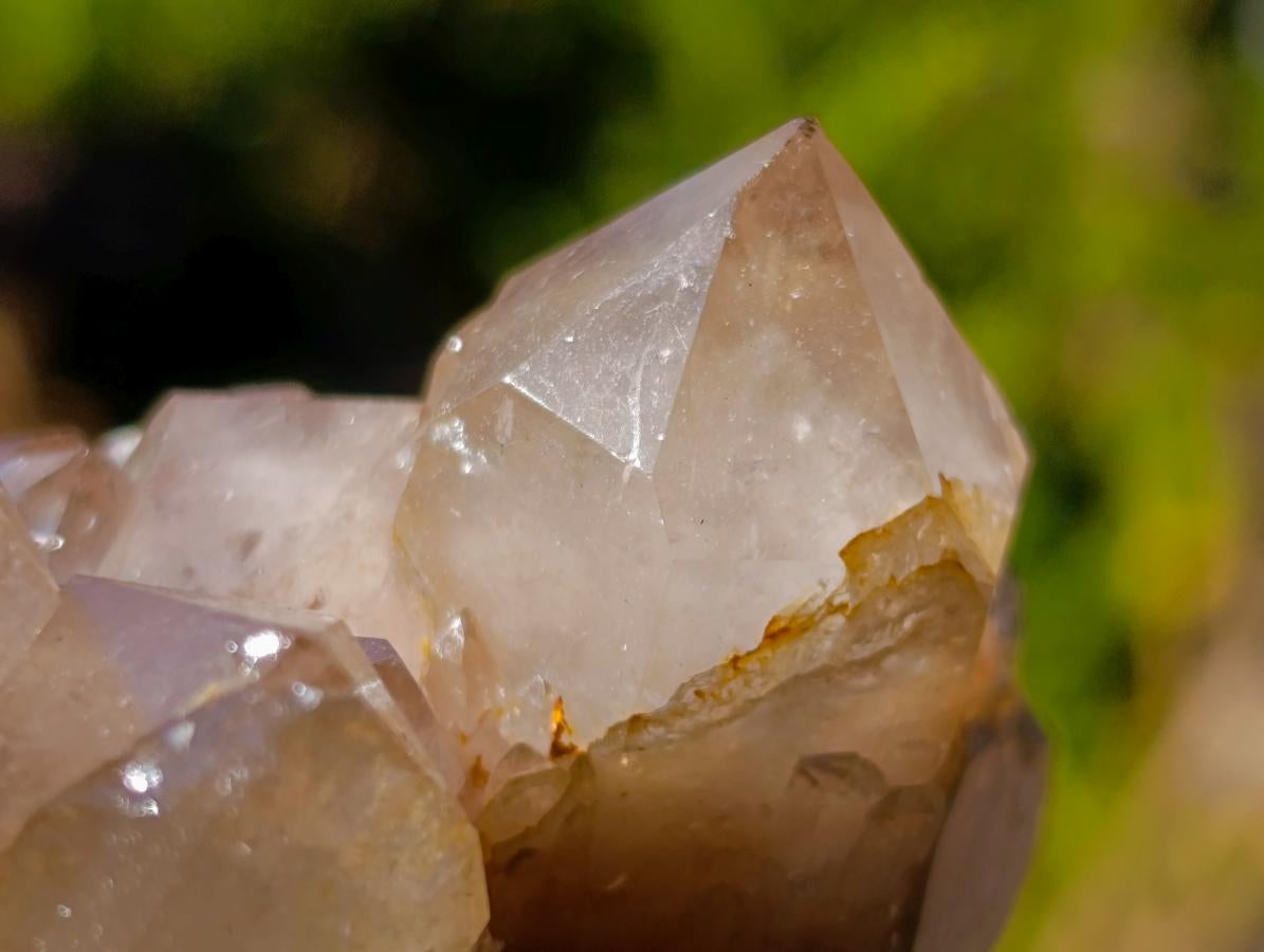 Natural Large Cascading White Phantom Smokey Luena Quartz Cluster x 1 From Luena, Congo - Toprock Gemstones and Minerals 