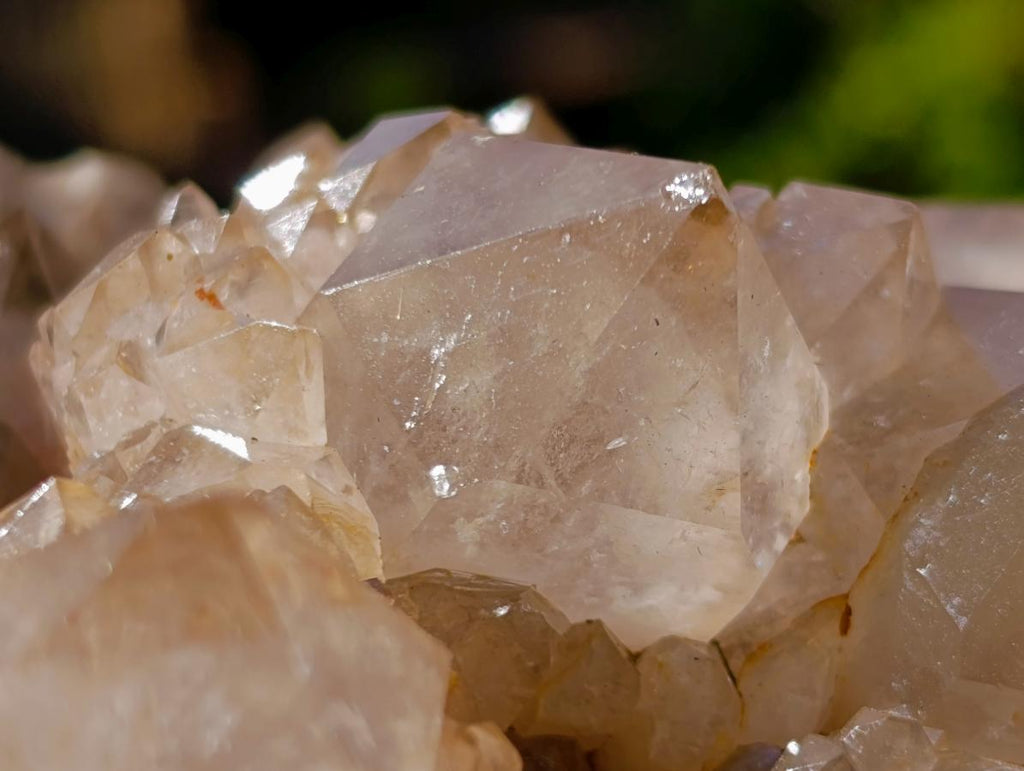 Natural Large Cascading White Phantom Smokey Luena Quartz Cluster x 1 From Luena, Congo - Toprock Gemstones and Minerals 