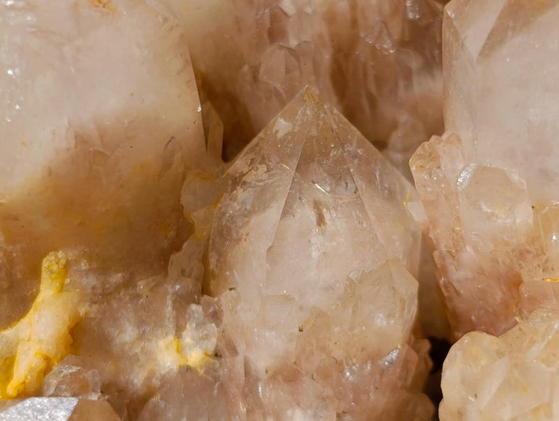 Natural Large Cascading White Phantom Smokey Luena Quartz Cluster x 1 From Luena, Congo - Toprock Gemstones and Minerals 