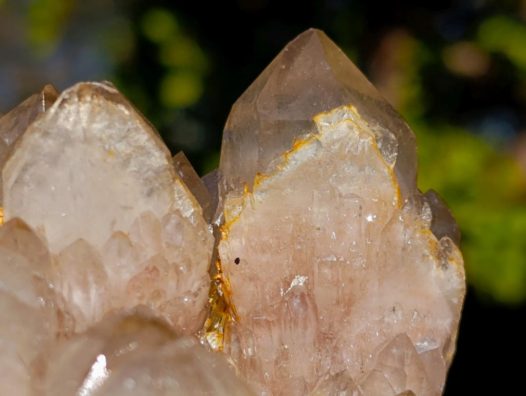 Natural Large Cascading White Phantom Smokey Luena Quartz Cluster x 1 From Luena, Congo - Toprock Gemstones and Minerals 