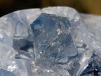 Polished and Natural Blue Celestite Eggs x 6 From Sakoany, Madagascar - Toprock Gemstones and Minerals 