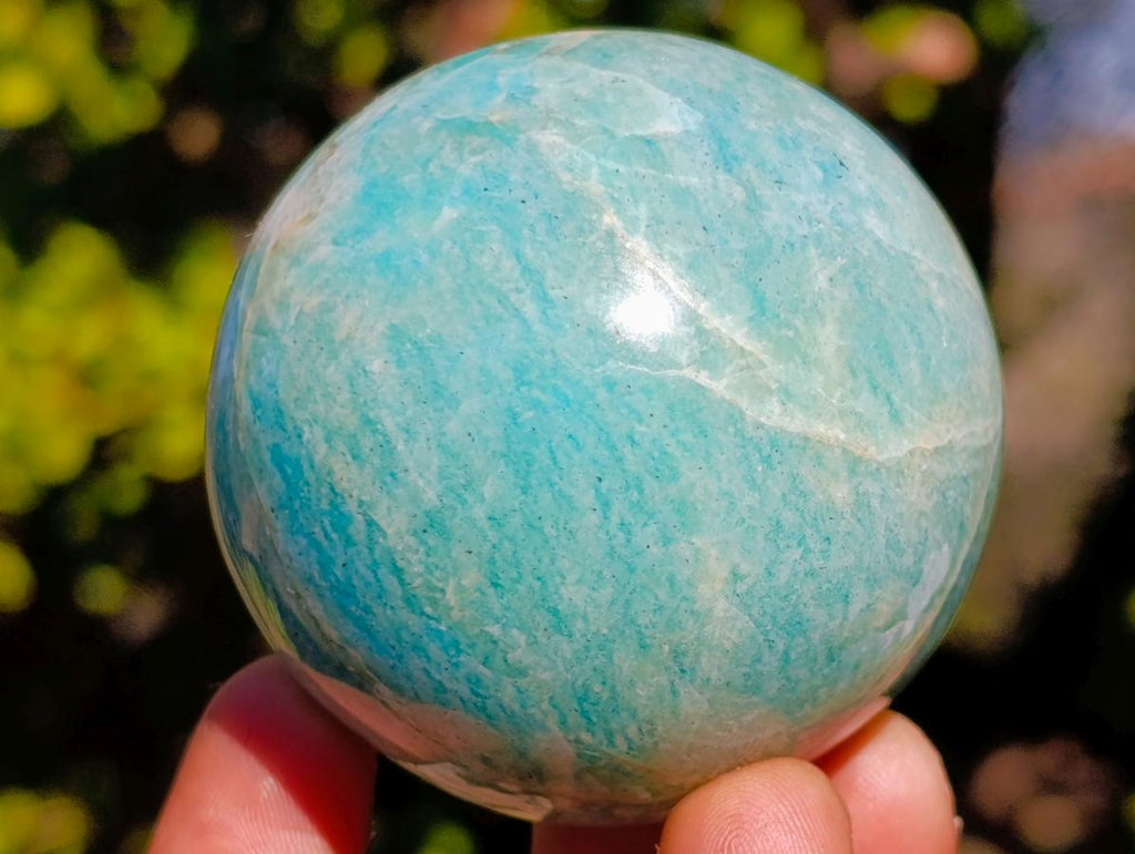 Polished Amazonite Spheres x 4 From Madagascar - Toprock Gemstones and Minerals 