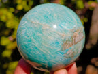 Polished Amazonite Spheres x 4 From Madagascar - Toprock Gemstones and Minerals 