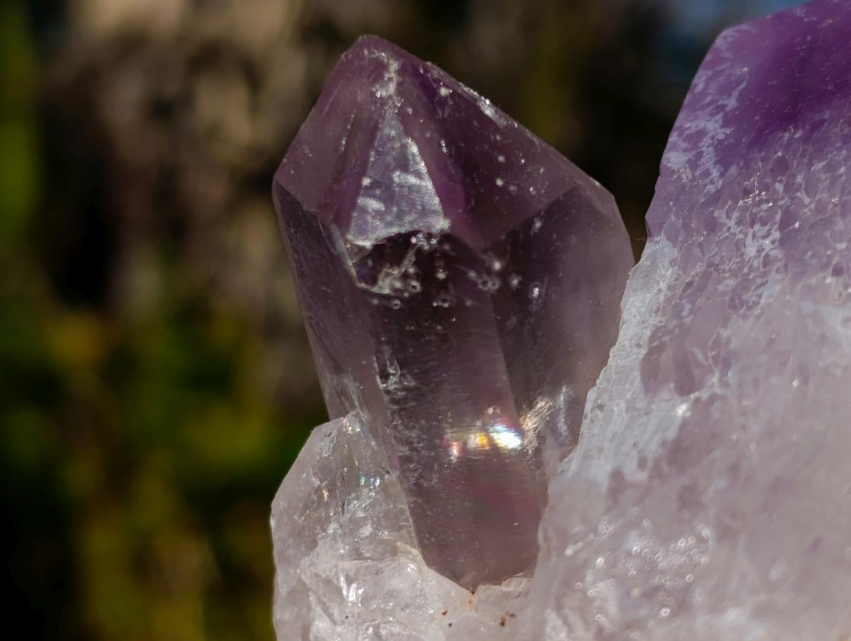 Natural Jacaranda Amethyst Crystal Clusters x 2 From Mumbwa, Zambia - Toprock Gemstones and Minerals 