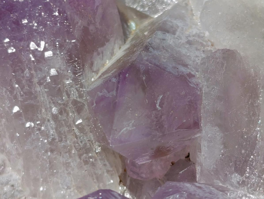 Natural Jacaranda Amethyst Crystal Clusters x 2 From Mumbwa, Zambia - Toprock Gemstones and Minerals 