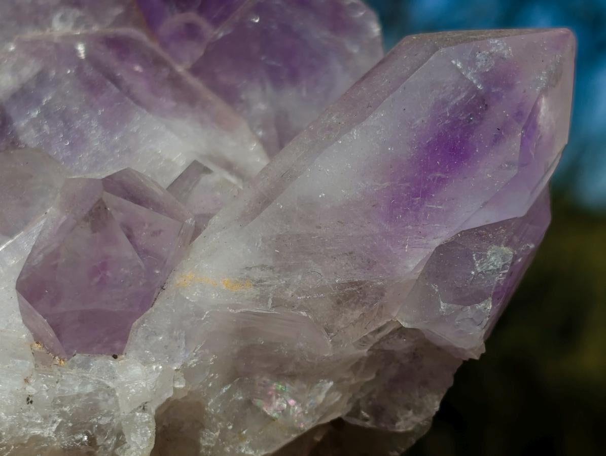 Natural Jacaranda Amethyst Crystal Clusters x 2 From Mumbwa, Zambia - Toprock Gemstones and Minerals 
