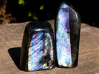 Polished Spectrolite Labradorite Standing Display Pieces x 7 From Madagascar - Toprock Gemstones and Minerals 