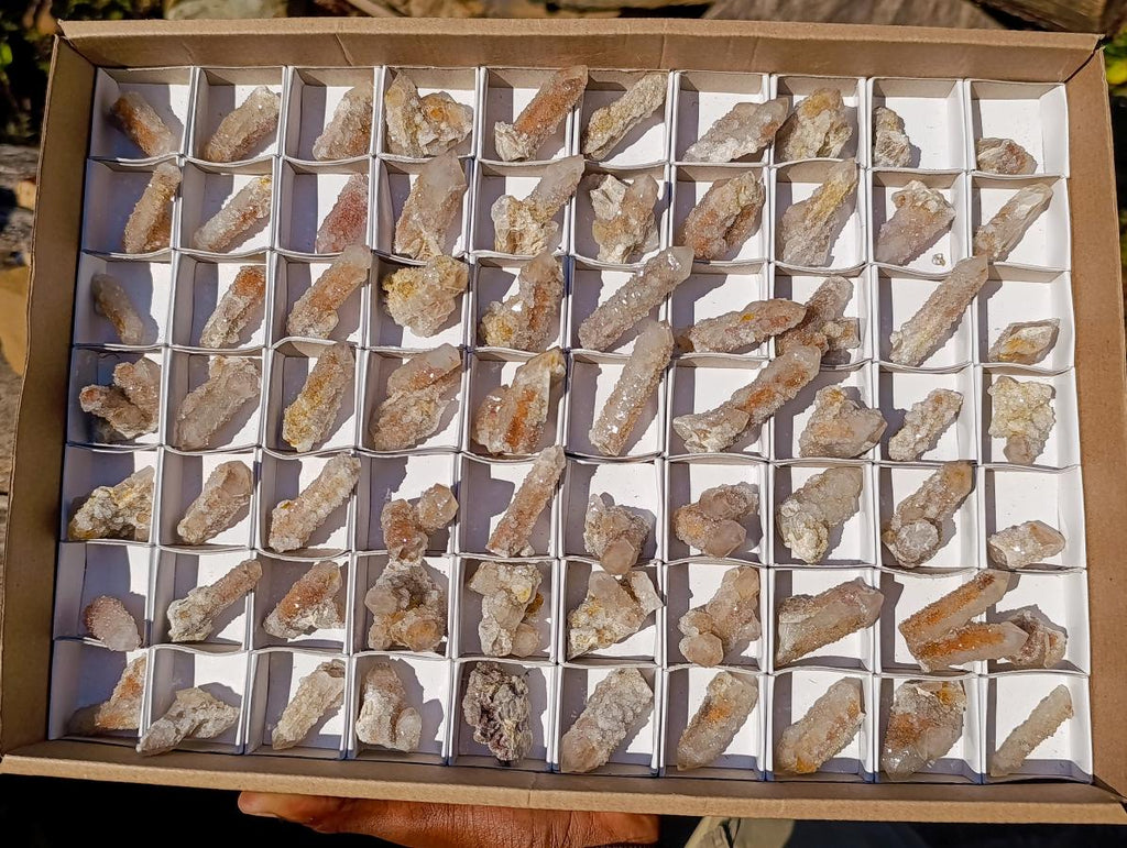 Natural Drusy Fairy Spirit Quartz Crystals x 70 From Boekenhouthoek, South Africa - Toprock Gemstones and Minerals 