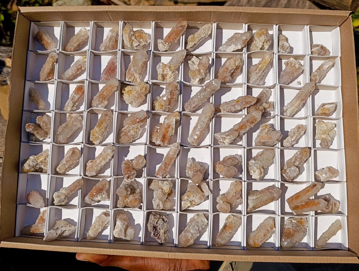 Natural Drusy Fairy Spirit Quartz Crystals x 70 From Boekenhouthoek, South Africa - Toprock Gemstones and Minerals 