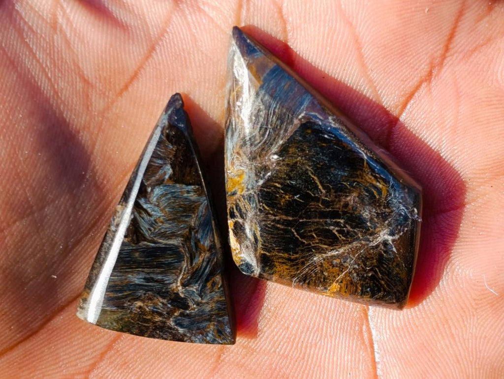 Polished Rare Pietersite Jewellery Free Form Crystals x 30 From Outjo, Namibia - Toprock Gemstones and Minerals 