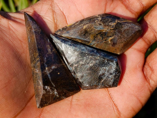 Polished Rare Pietersite Jewellery Free Form Crystals x 30 From Outjo, Namibia - Toprock Gemstones and Minerals 