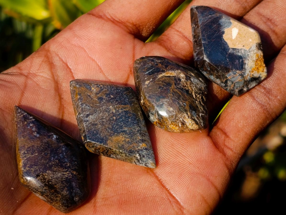 Polished Rare Pietersite Jewellery Free Form Crystals x 30 From Outjo, Namibia - Toprock Gemstones and Minerals 