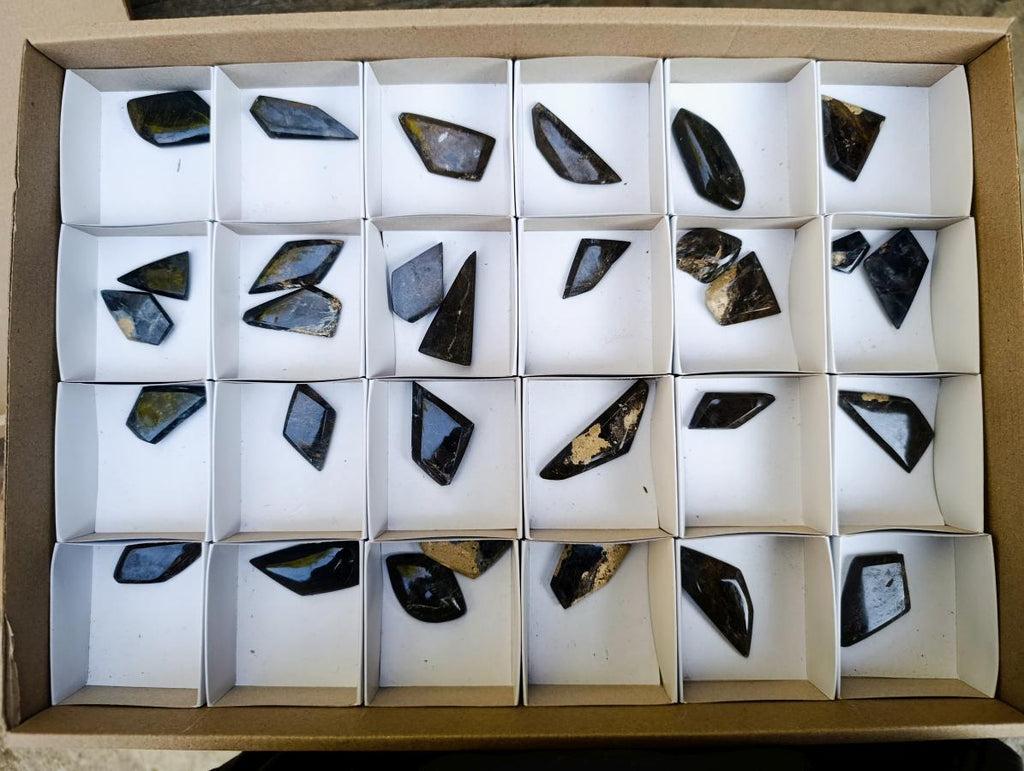 Polished Rare Pietersite Jewellery Free Form Crystals x 30 From Outjo, Namibia - Toprock Gemstones and Minerals 