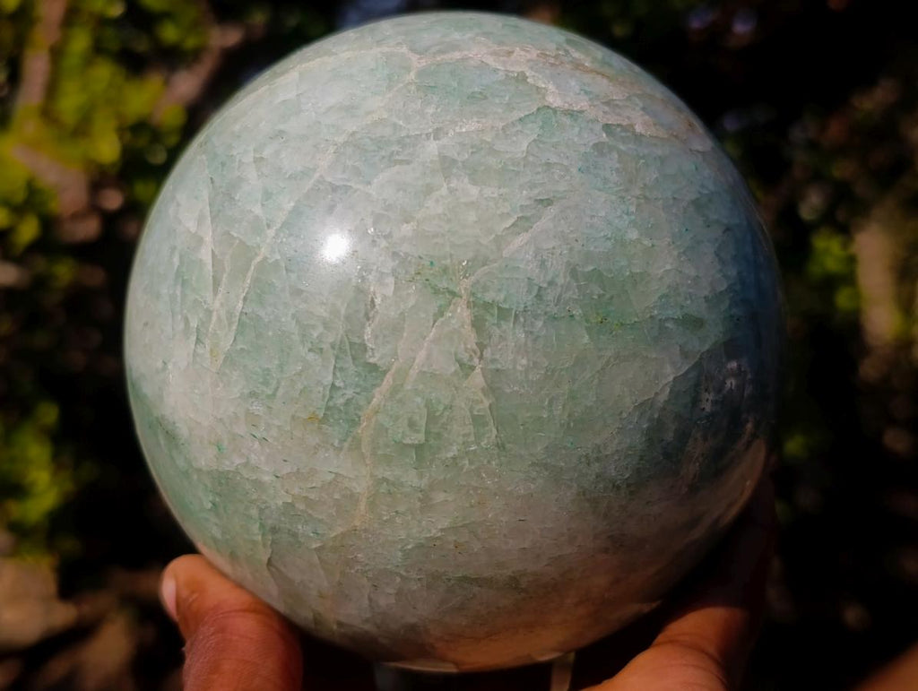 Polished Large Amazonite Sphere x 1 From South Africa - Toprock Gemstones and Minerals 