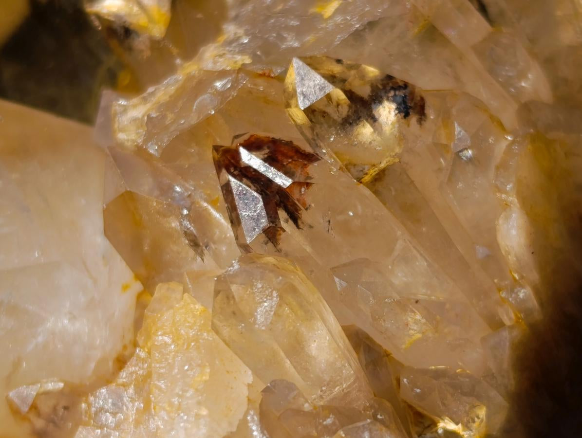 Natural Smokey Luena Clear Citrine Quartz Clusters x 6 From Luena, Congo - Toprock Gemstones and Minerals 