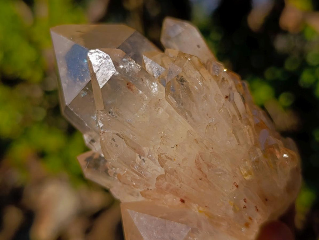 Natural Smokey Luena Clear Citrine Quartz Clusters x 6 From Luena, Congo - Toprock Gemstones and Minerals 