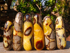 Polished Septerye Massage Wands x 6 From Mahajanga, Madagascar - Toprock Gemstones and Minerals 