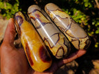 Polished Septerye Massage Wands x 6 From Mahajanga, Madagascar - Toprock Gemstones and Minerals 