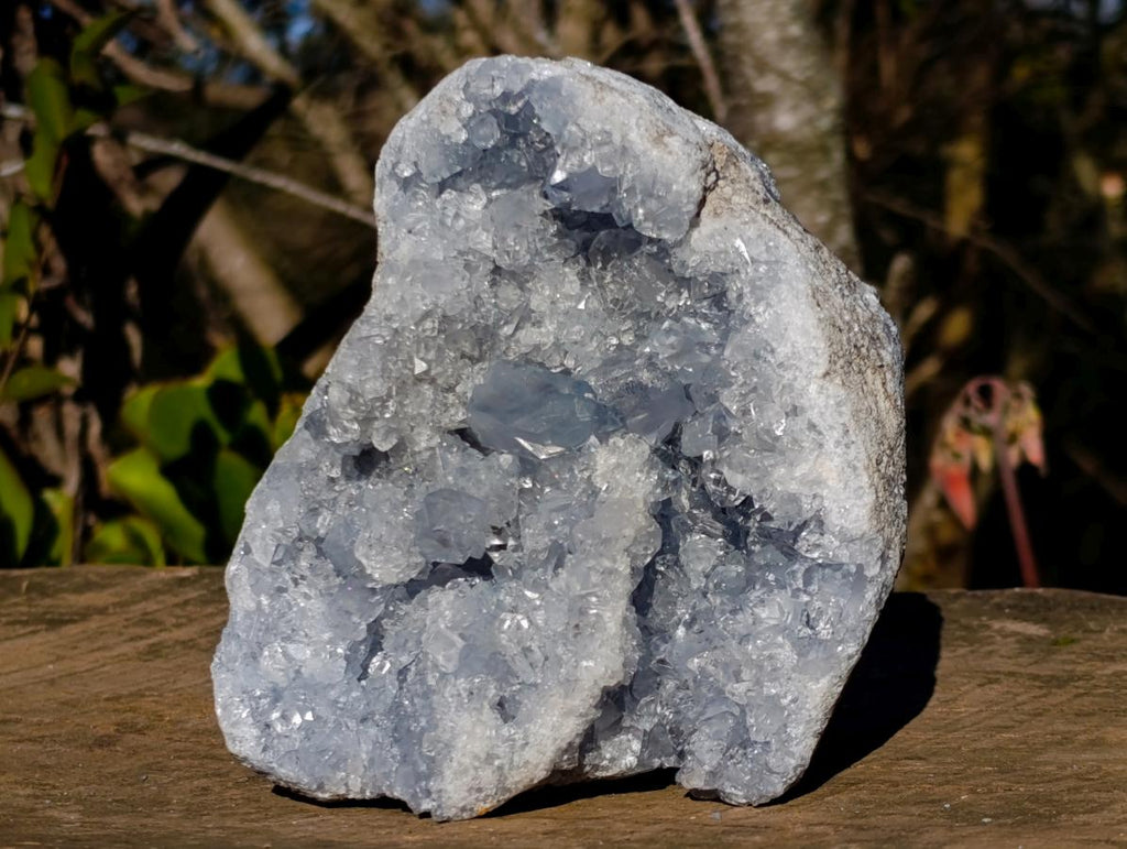 Natural Blue Celestite Specimens x 2 From Sakoany, Madagascar - Toprock Gemstones and Minerals 