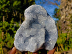 Natural Blue Celestite Specimens x 2 From Sakoany, Madagascar - Toprock Gemstones and Minerals 