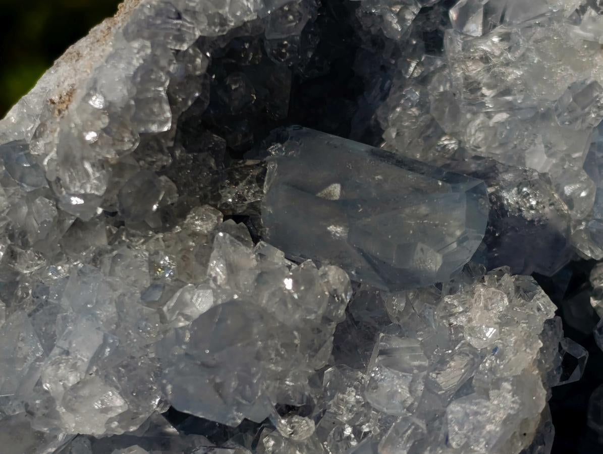 Natural Blue Celestite Specimens x 2 From Sakoany, Madagascar - Toprock Gemstones and Minerals 