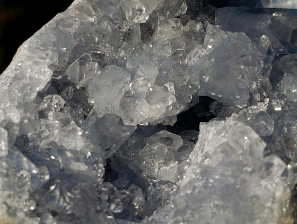 Natural Blue Celestite Specimens x 2 From Sakoany, Madagascar - Toprock Gemstones and Minerals 