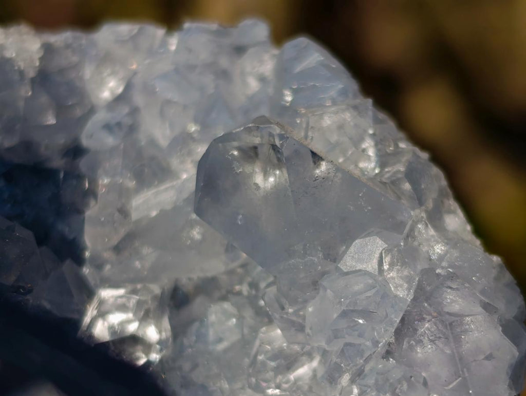 Natural Blue Celestite Specimens x 2 From Sakoany, Madagascar - Toprock Gemstones and Minerals 
