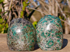 Polished Emerald Mica 'Mutokolite' Standing Display Pieces x 4 From Mutoko, Zimbabwe - Toprock Gemstones and Minerals 