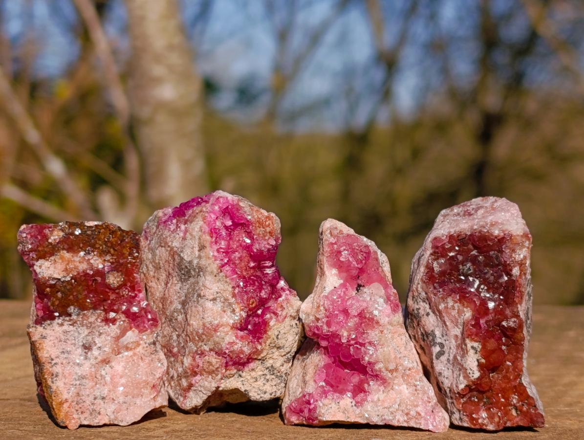 Natural Spherocobaltite Specimens x 12 From Musonoi Mine, Congo - Toprock Gemstones and Minerals 