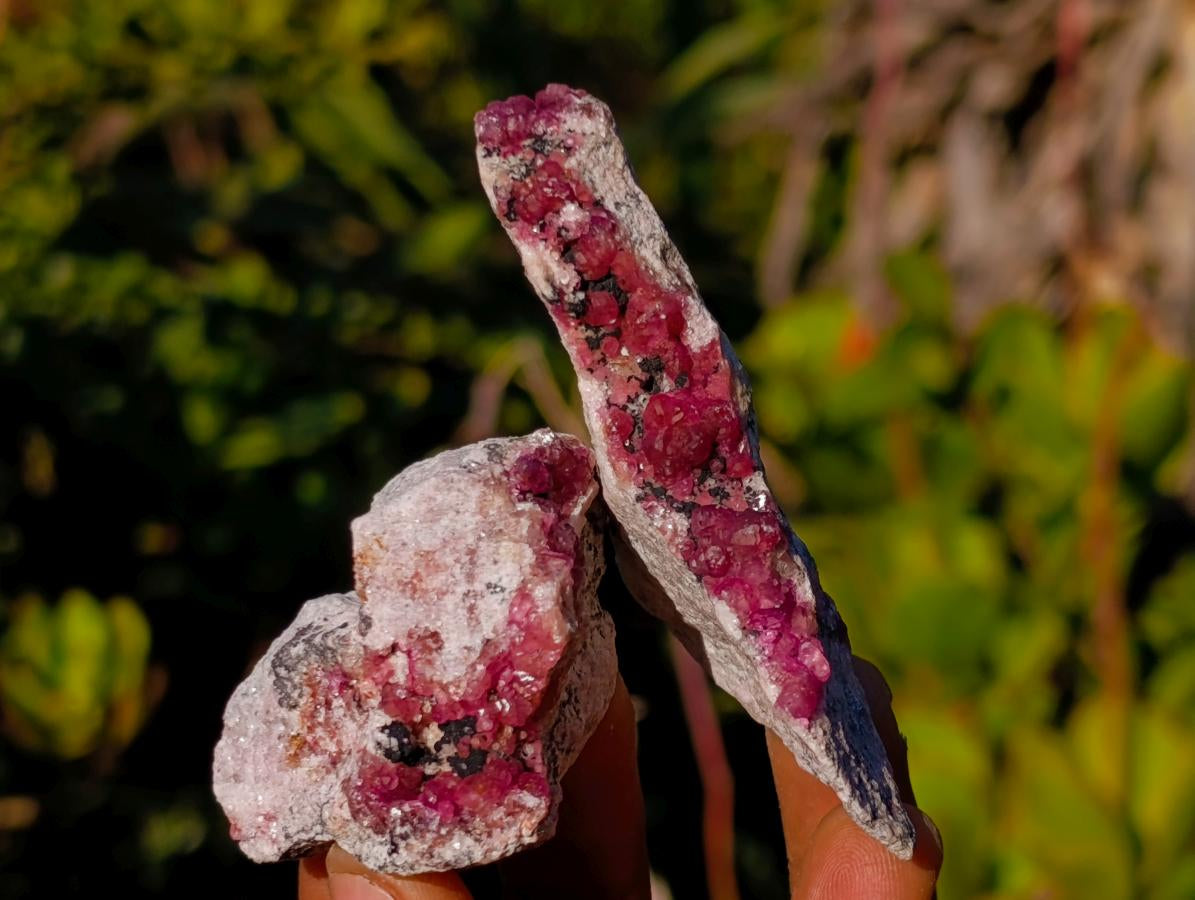 Natural Spherocobaltite Specimens x 12 From Musonoi Mine, Congo - Toprock Gemstones and Minerals 