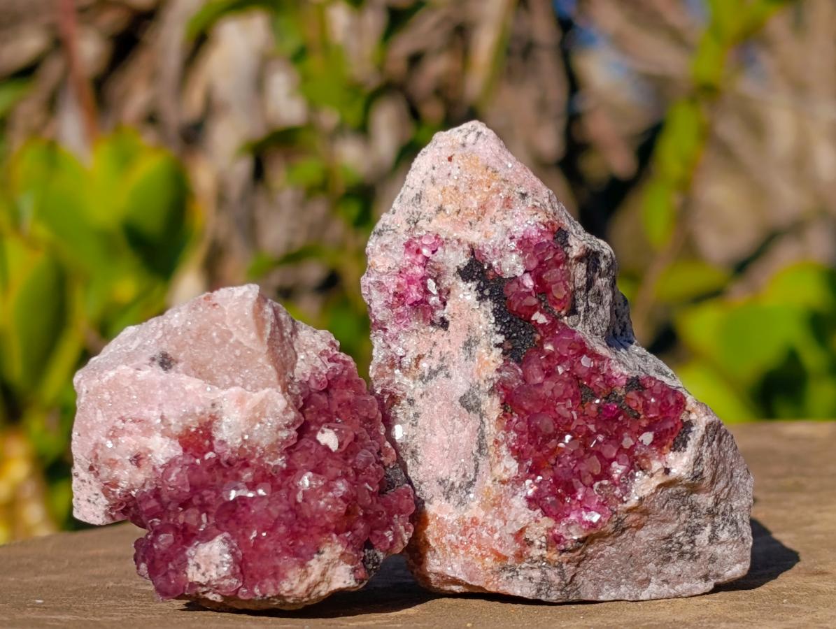 Natural Spherocobaltite Specimens x 12 From Musonoi Mine, Congo - Toprock Gemstones and Minerals 