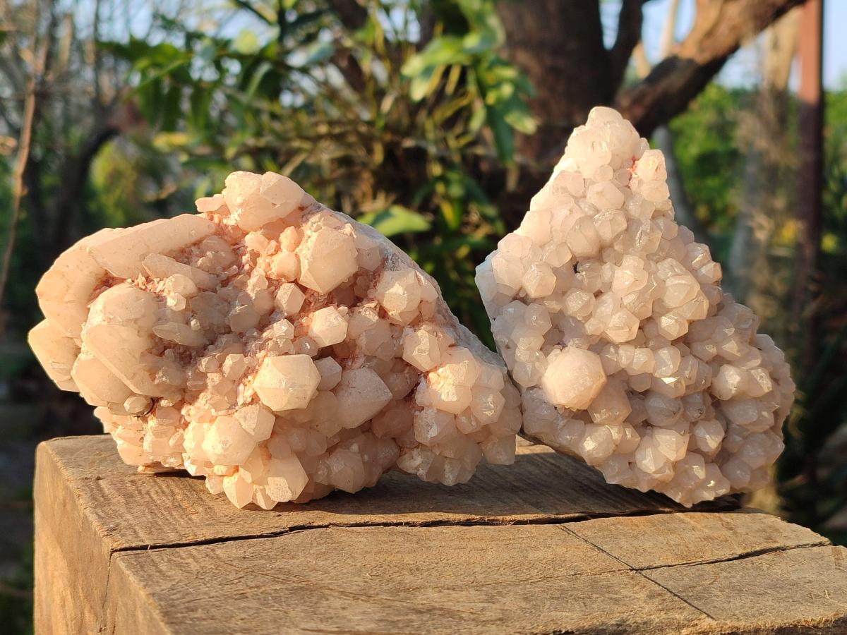 Natural Cascading Pineapple Quartz Crystal Clusters x 10 From Antsirabe, Madagascar - Toprock Gemstones and Minerals 