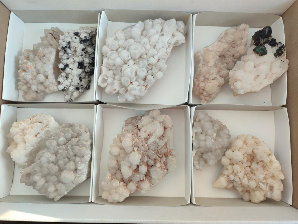Natural Cascading Pineapple Quartz Crystal Clusters x 10 From Antsirabe, Madagascar - Toprock Gemstones and Minerals 