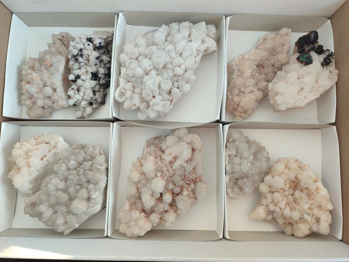 Natural Cascading Pineapple Quartz Crystal Clusters x 10 From Antsirabe, Madagascar - Toprock Gemstones and Minerals 