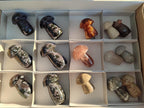 Polished Mixed Multi Mineral Mushrooms x 15 From Madagascar - Toprock Gemstones and Minerals 